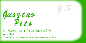 gusztav pits business card